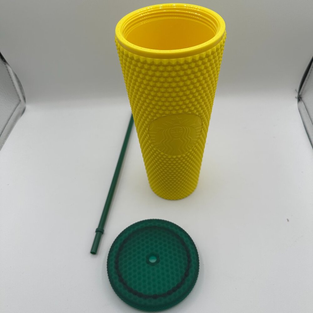 Starbucks Hawaii Edition 2020 Venti Pineapple Cup Tumbler Matte Studded 24oz - Picture 2 of 5